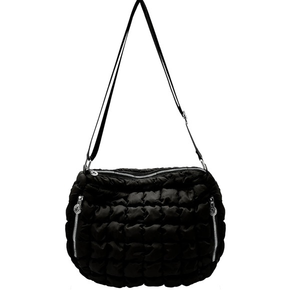 Valentino Orlandi Handbags - Valentino Orlandi Medium Black Quilted Shoulder Bag